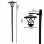 2er Set Solar-Gartenleuchten bis 150 cm – Höhenverstellbare LED Wegeleuchten mit Dämmerungssensor – Bild 6