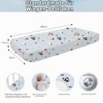 Little Grape Land 4er-Pack Spannbettlaken 70x140 cm – OEKO-TEX zertifiziert für Babys – Bild 2