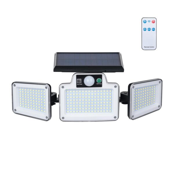 GRIFEMA Solar Strahler mit Bewegungsmelder – 280 LEDs, IP65 wasserdicht für Außen