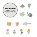 hauck Learn to Walk Plants – Lauflernwagen aus Holz mit Gärtner-Zubehör & Bremssystem ab 12 Monaten – Bild 4
