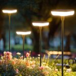 Ainostone Solar-Gartenleuchten 4er Set – 34 Lumen Warmweiss IP65 Wasserdicht für Garten