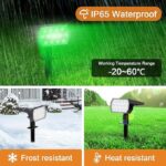 Flaow RGB Solar Gartenleuchte mit 65 LED – IP65 Solarstrahler für Garten & Terrasse (2er-Set) – Bild 6