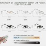 XIN'S LED Deckenleuchte 80W 90cm – Moderne Wohnzimmerlampe mit stufenloser Farbtemperatur – Bild 6