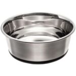 1900 ml HUNTER Edelstahlnapf mit Silikonrand – Rutschfester Futternapf für Hunde & Katzen – Bild 2