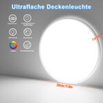 Yexati LED Deckenleuchte 24W – 3200 lm mit 3 Farbtemperaturen & IP54 für Küche, Bad & Wohnzimmer – Bild 5