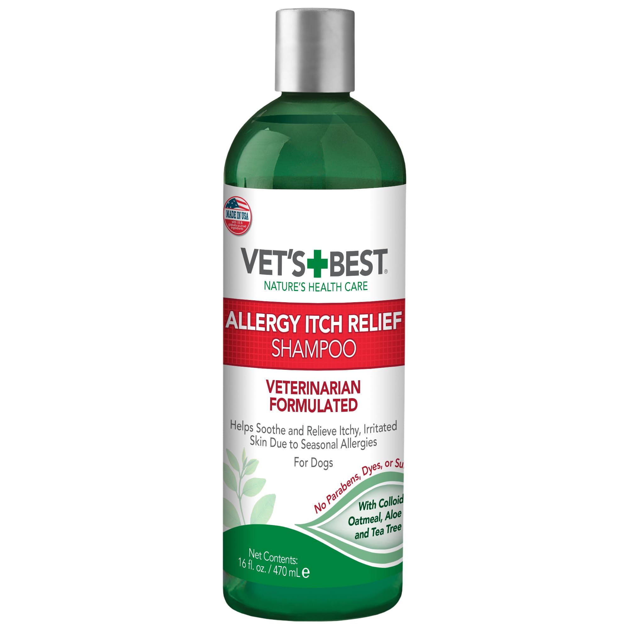 Vet's Best Allergie Juckreiz Relief Hundeshampoo 500 ml – Beruhigung für empfindliche Haut