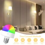 HOTUT Akku-Wandleuchte Gold 2er Set – Kabellose LED-Wandlampe mit Fernbedienung & RGB – Bild 5