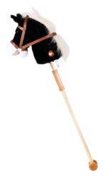 Knorrtoys Steckenpferd Blacky 95 cm – Hochwertiges Spielpferd mit Holzrädern für Kinder – Bild 6