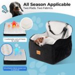 KYG Hundeautositz 43x43 cm – Sicherer Autositz für kleine bis mittlere Hunde bis 15 kg – Bild 3