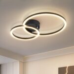 Homefire LED Deckenlampe 40cm 23W – 3000K Warmweiss mit drehbarem 2-Ring Design