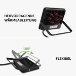 Lepro 50W LED Strahler RGB mit Fernbedienung, 2er Set – IP65 Aussenstrahler mit Memory-Funktion – Bild 5