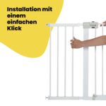 Safety 1st Easy Close Metal 28cm Gittererweiterung – Bohnerfreie Montage für Babygitter – Bild 3
