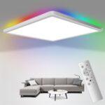 Fuqiduo LED Deckenleuchte RGB dimmbar 24W 3200lm – Fernbedienung & Farbwechsel