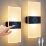 SURPALIG LED Wandleuchte 4000mAh Akku – Dimmbar mit USB Aufladung für innen