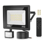 TailcasLED 40W LED Strahler mit Bewegungsmelder – 3600LM, dimmbar, IP66 wasserdicht
