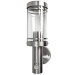 Grafner Edelstahl-Wandleuchte mit Bewegungsmelder IP44 – smarte Aussenleuchte für Garten & Eingang