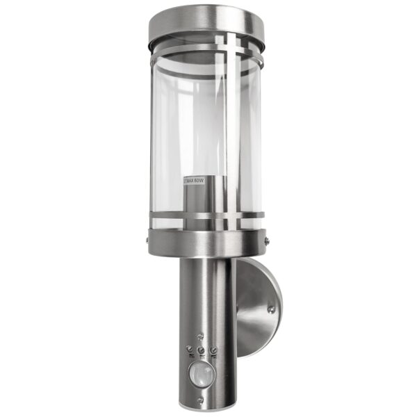Grafner Edelstahl-Wandleuchte mit Bewegungsmelder IP44 – smarte Aussenleuchte für Garten & Eingang