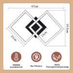 Homefire LED-Deckenleuchte 24W Schwarz – Modernes 2er Set für Küche & Wohnzimmer – Bild 4