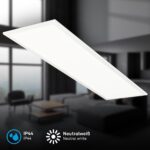 BRILONER LED Deckenleuchte 100 cm – Neutralweiss Panel mit IP44 Spritzschutz – Bild 4