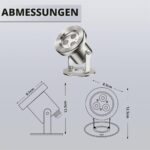 LyLmLe LED Teichbeleuchtung 6W RGB mit APP-Steuerung – IP68 Unterwasserleuchte für Teiche – Bild 9