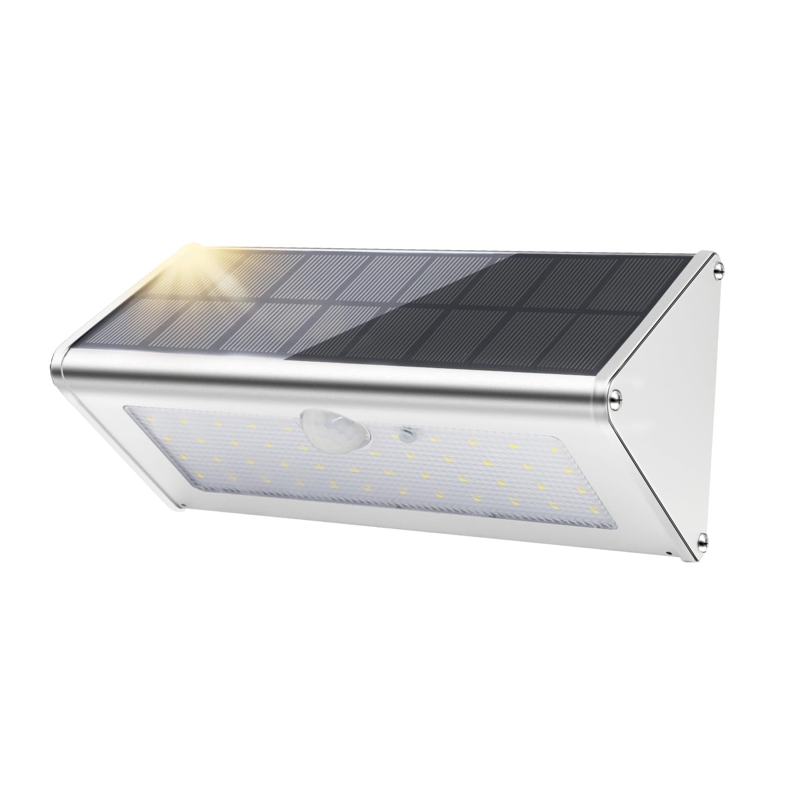 SUNFUCAN Solarleuchte mit Bewegungssensor 1100 lm – Intelligente Wandfluter IP65 für Garten