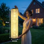 iShabao Solar Laterne 96cm mit 88 LED – Wetterfeste Gartenleuchte für Aussen – Bild 3