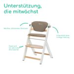 Bebeconfort Timba 2 Hochstuhl mit Kissen – Mitwachsender Holzhochstuhl ab 6 Monaten bis 110 kg – Bild 5