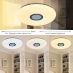 JDONG LED-Deckenleuchte 54W mit Bluetooth, App-Steuerung & weissem Rauschen – Dimmbar mit 32 Schlafgeräuschen – Bild 3