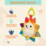 B. toys RainGlow Buddy – Musikalisches Babyspielzeug mit Licht & Knisterstoffen – Bild 3