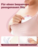 Oiomniv Milchauffangschalen 70 ml – BPA-freie Brustschalen mit 20 Muttermilchbeutel für stillende Mütter – Bild 3