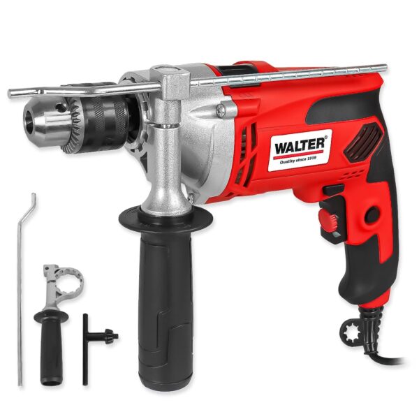 WALTER Schlagbohrmaschine 910 W – Drehzahlregelung & Tiefenanschlag für Profis