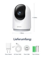 GNCC 2K 360° Überwachungskamera Indoor – WLAN Kamera mit Nachtsicht & Zwei-Wege-Audio – Bild 2
