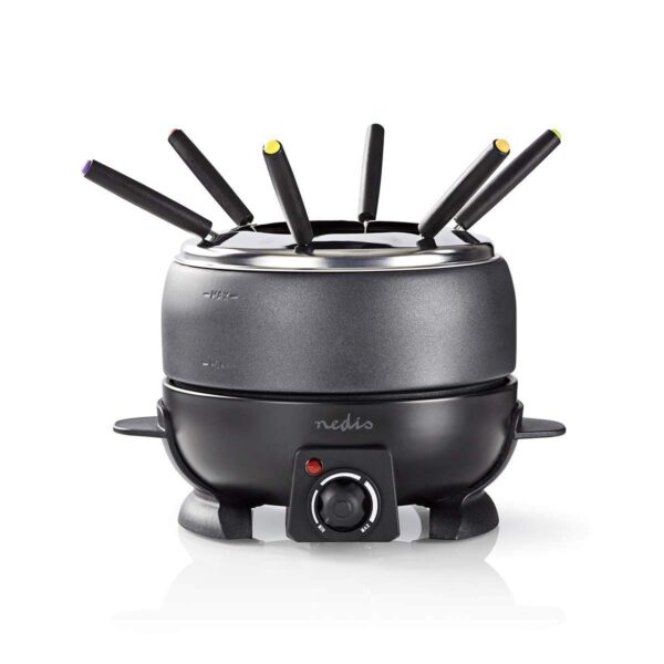 Nedis Fondue-Set für 6 Personen – 2.3 l mit Temperaturregelung & 800 W