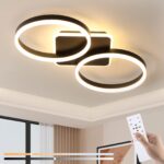 Liyabber LED Deckenleuchte 42W Dimmbar – 2-Ring Design mit App & Fernbedienung