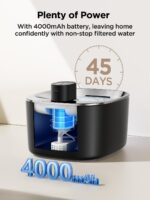 FEELNEEDY 4L Kabelloser Katzenbrunnen mit Bewegungssensor – Edelstahl Trinkbrunnen mit 4000mAh-Akku – Bild 4