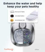 FEELNEEDY Ersatzfilter-Set 10er Pack für YPD-C004 Katzenbrunnen – Reines Trinkwasser – Bild 3