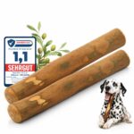 PetLove Olivenholz Kauholz 2er Pack S – Natürlicher Kauknochen für kleine Hunde & Welpen
