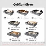 BEDSURE Orthopädisches Hundebett 89x63cm – Ergonomisches Hundesofa für Mittelgrosse Hunde – Bild 4