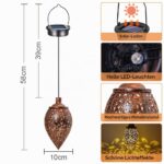 2er Set Solar Hängelaternen mit LED – Wasserdichte Gartenleuchten für Balkon & Terrasse – Bild 7