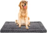 Exsnugy Hundematte XL 106×71 cm – Waschbares Hundebett mit rutschfester Unterseite für grosse Hunde