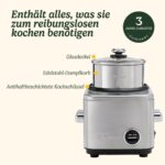 Cuisinart Reiskocher 400g – Multikocher mit Dampfeinsatz & Warmhaltefunktion für bis zu 6 Personen – Bild 6