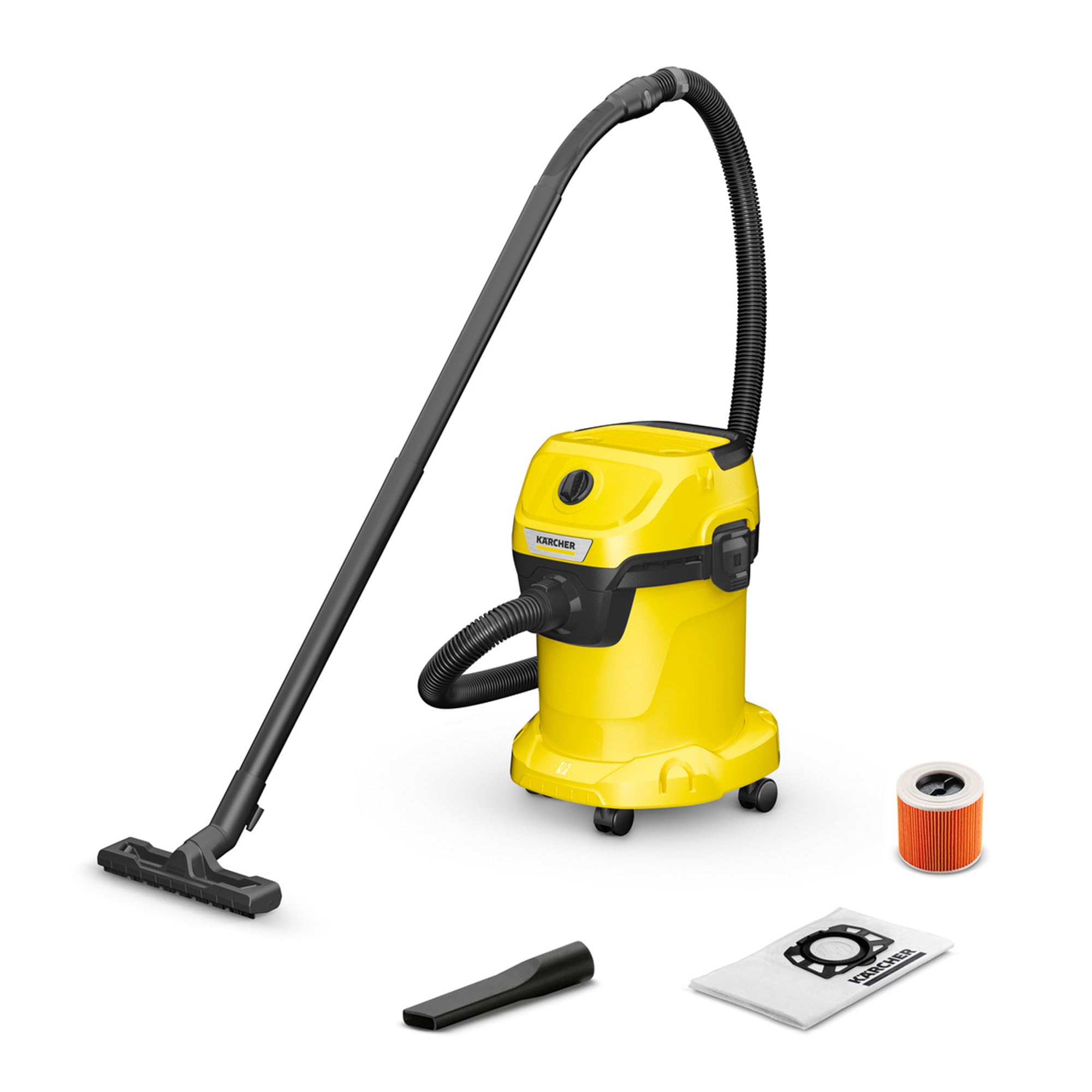 KÄRCHER WD 3 V-17/4/20 Nass-/Trockensauger – 1.000 W Mehrzwecksauger mit Patronenfilter