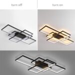 Qiaomao 65W LED Deckenleuchte 80cm Dimmbar – Farbwechsel 3000K-6000K mit Fernbedienung – Bild 6