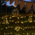 Festive Lights 4er Set Solar Spiral-Laternen – Warmweisse LED Gartenbeleuchtung für Aussen – Bild 7