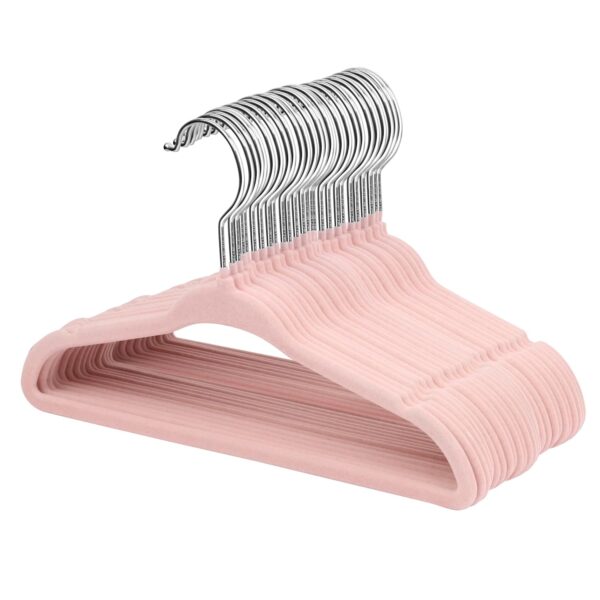 ManGotree 28 cm Baby-Kleiderbügel aus Samt 30er Set – Rutschfest & Platzsparend
