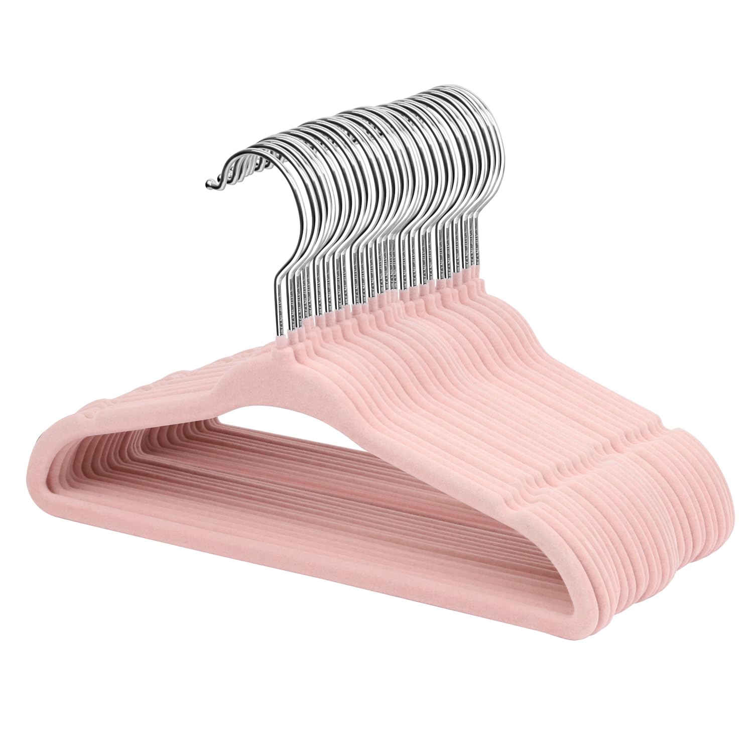 ManGotree 28 cm Baby-Kleiderbügel aus Samt 30er Set – Rutschfest & Platzsparend