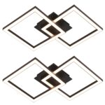 Homefire LED-Deckenleuchte 24W Schwarz – Modernes 2er Set für Küche & Wohnzimmer – Bild 5