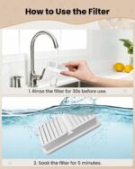 PawPoll Katzenbrunnen Filter Set – 12er Pack Kohle- & Schaumstofffilter für 3.2L Brunnen – Bild 3