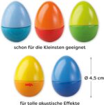 HABA Musikeier – 5 Rasseleier aus Buchenholz für musikalische Frühförderung ab 2 Jahren – Bild 3