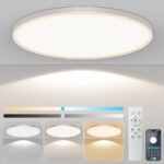 AprZLee Ø40cm LED-Deckenleuchte 38W – Dimmbar mit Fernbedienung für Wohnzimmer & Bad – Bild 2
